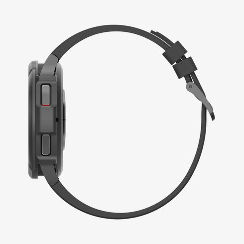ACS06394 - Galaxy Watch 6 Classic (47mm) Case Liquid Air in matte black showing the front